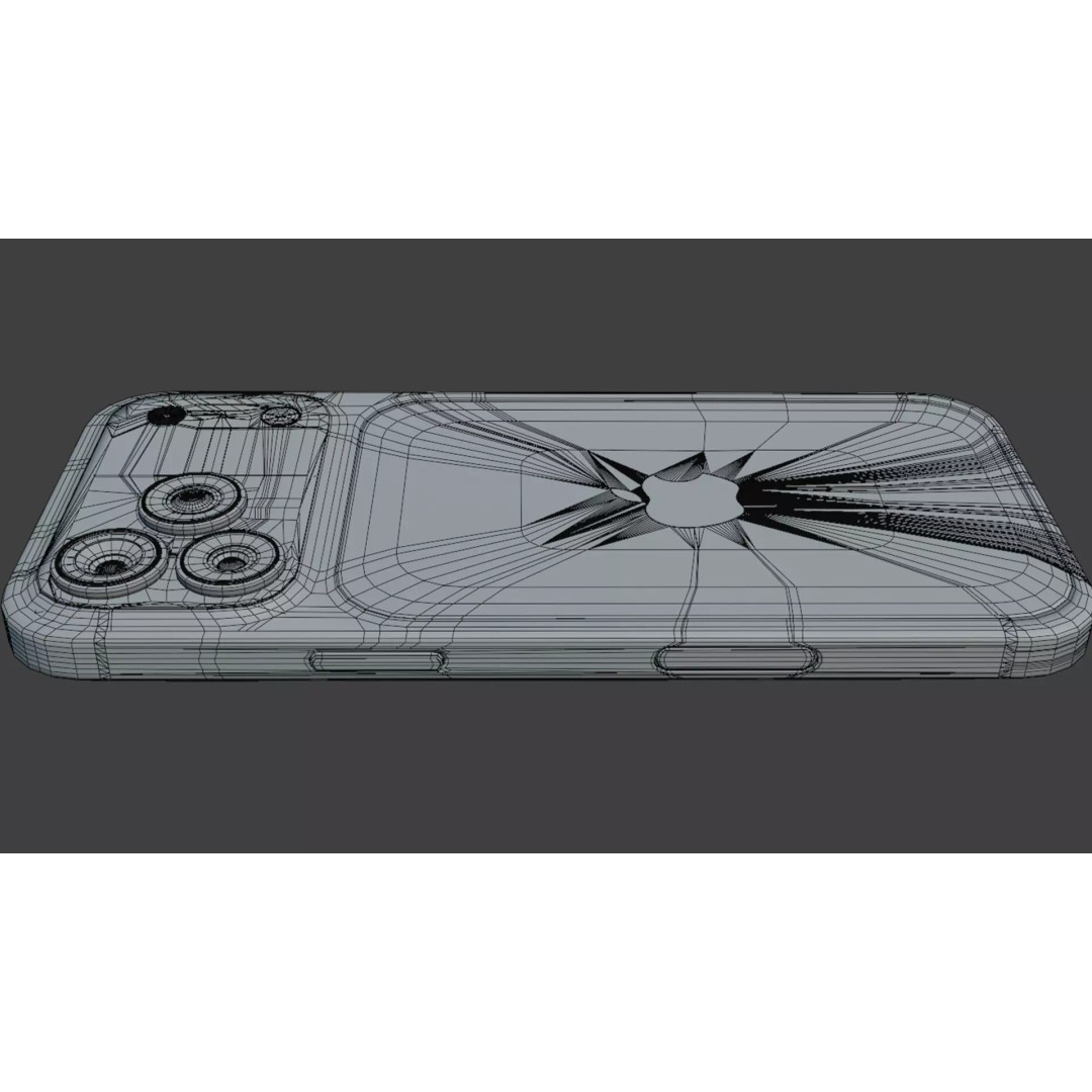 iPhone 17 Pro Max 3D Model – Low Poly Detailed Design, Blender, FBX - View 18