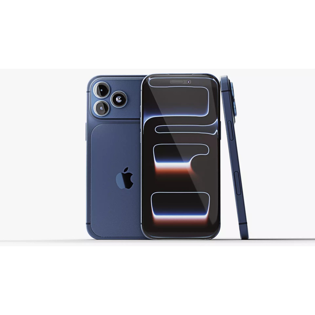 iPhone 17 Pro Max 3D Model – Low Poly Detailed Design, Blender, FBX - View 2