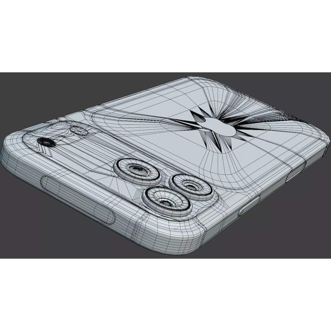 iPhone 17 Pro Max 3D Model – Low Poly Detailed Design, Blender, FBX - View 20