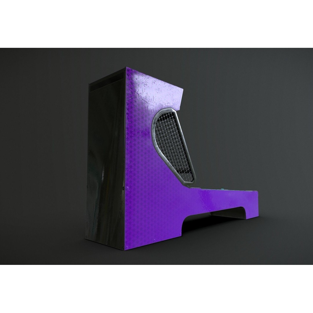Skee-Ball Arcade Machine 3D Model – Low Poly Game Asset, FBX - View 8