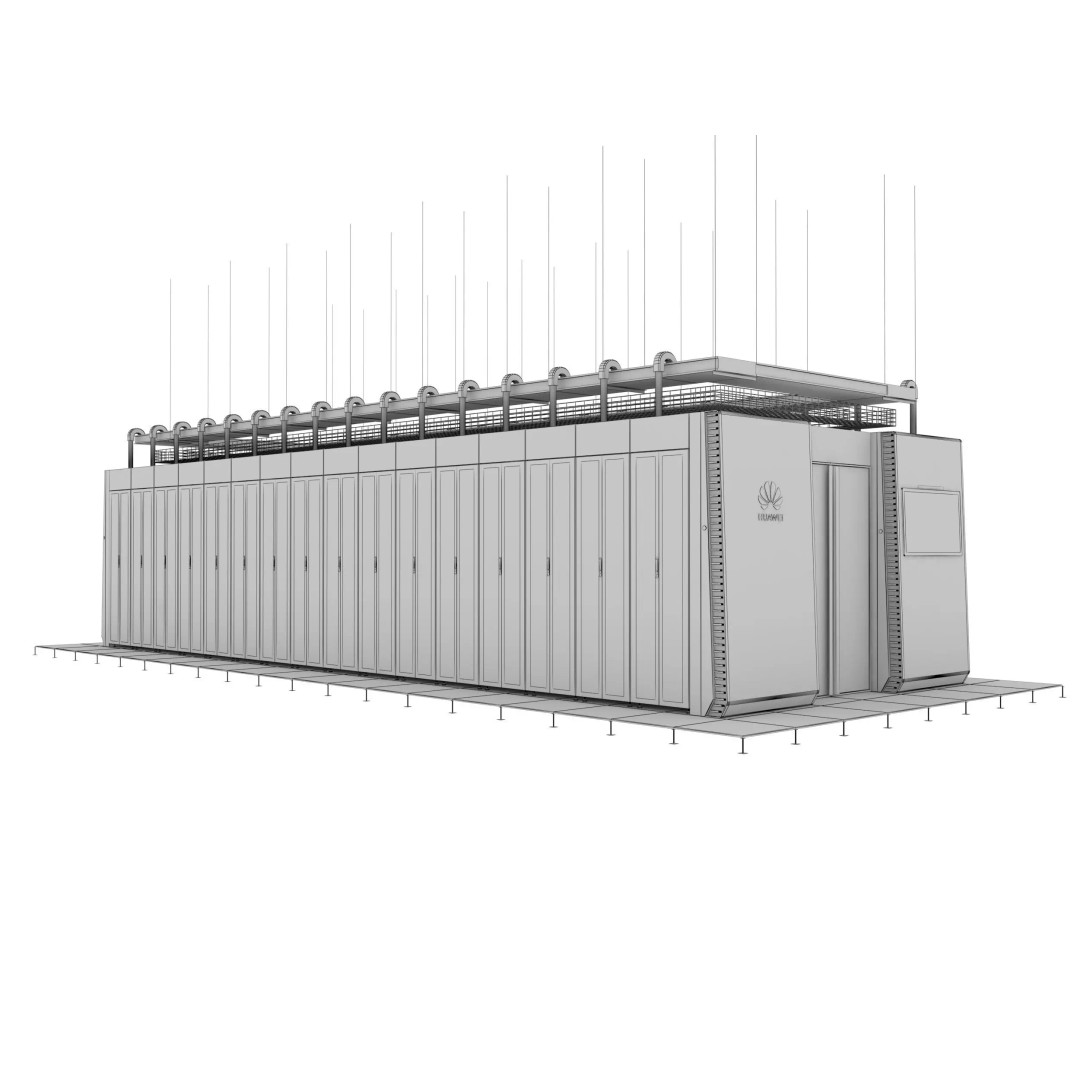 Server 3D Model – High Poly Rack-Mounted Cooling System, FBX, OBJ