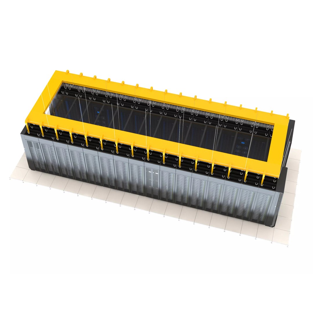 Server 3D Model – High Poly Rack-Mounted Cooling System, FBX, OBJ - View 4