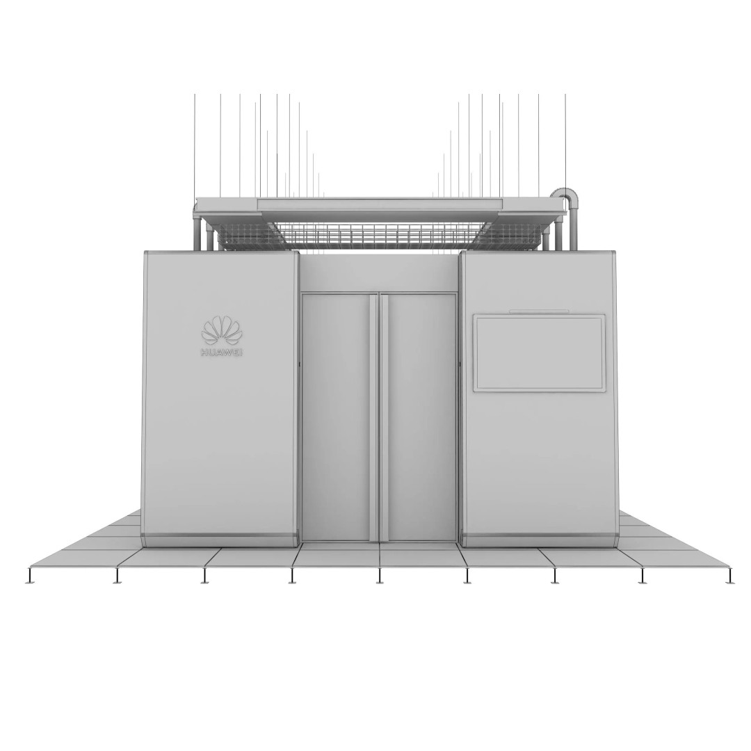Server 3D Model – High Poly Rack-Mounted Cooling System, FBX, OBJ - View 8