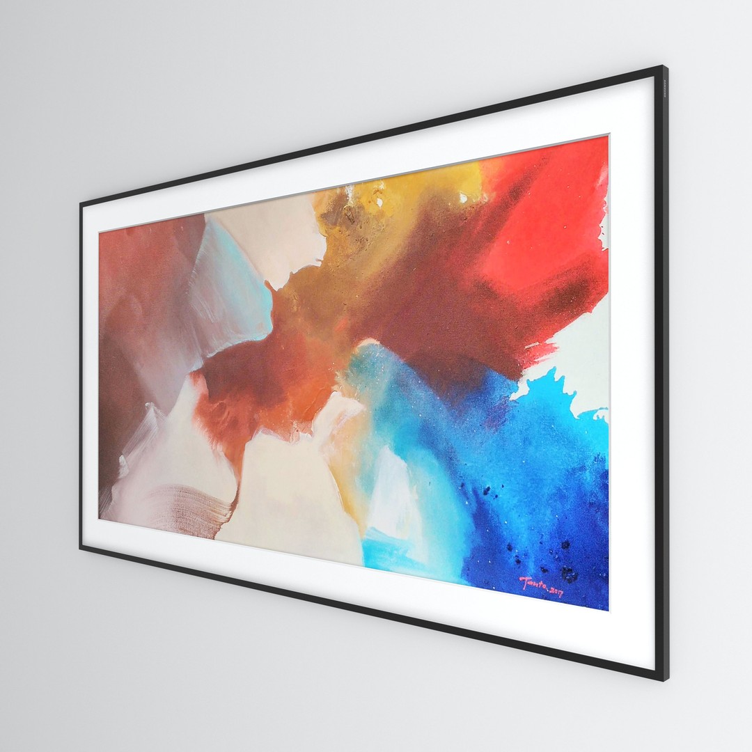Samsung The Frame QLED 4K HDR Smart TV 3D Model – High Poly, PBR Textured - View 5