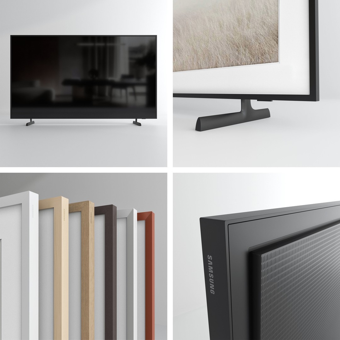 Samsung The Frame QLED 4K HDR Smart TV 3D Model – High Poly, PBR Textured - View 6