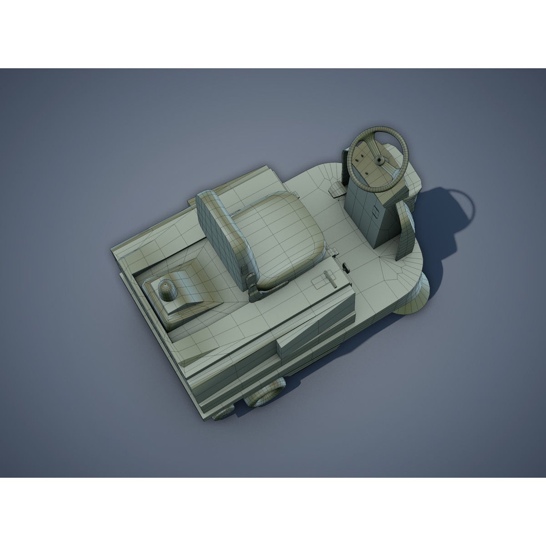 Electric Sweeping Car 3D Model – Low Poly Game Asset, FBX, PBR - View 15
