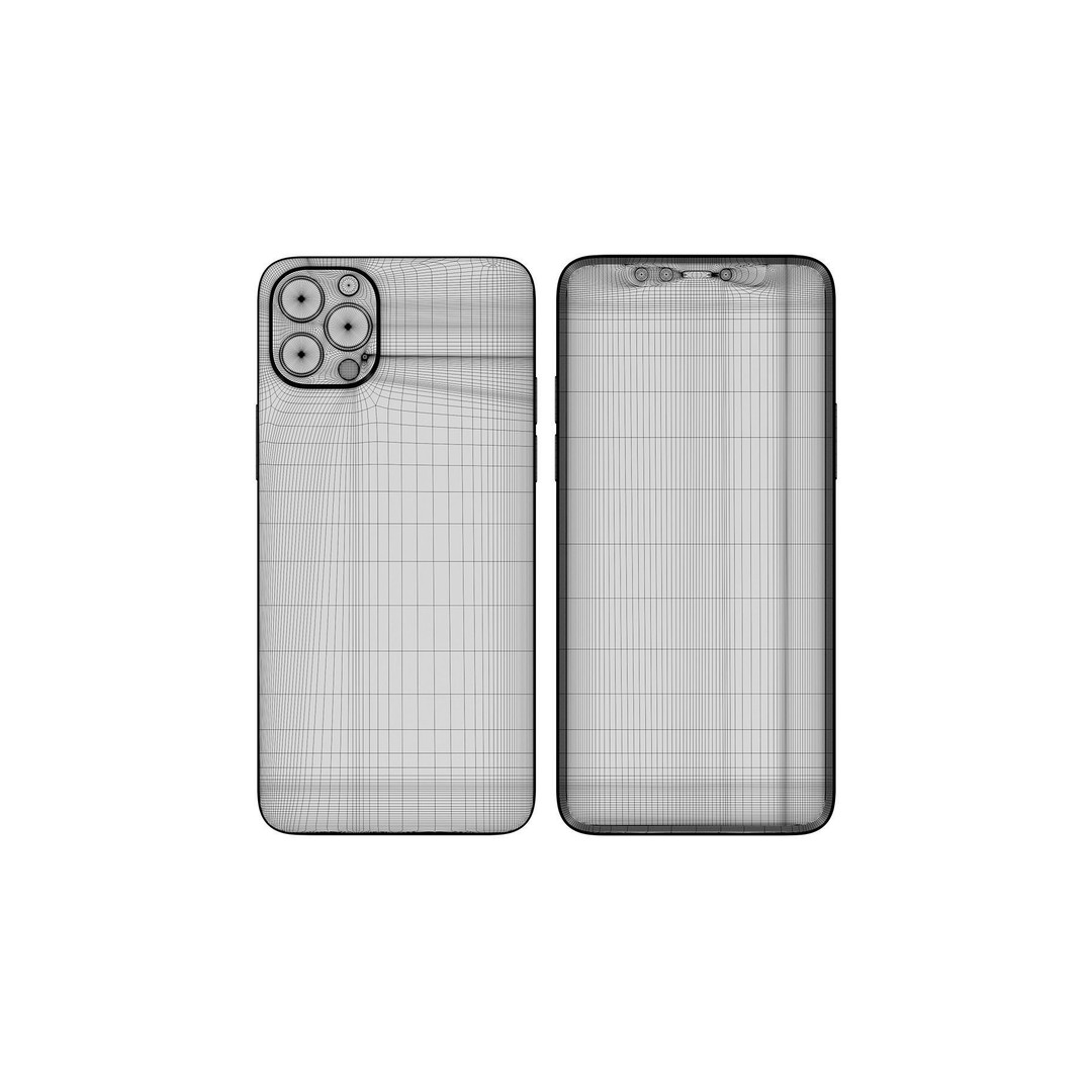 Apple iPhone 12 Pro 3D Model – High Detail PBR Asset, FBX & OBJ Formats