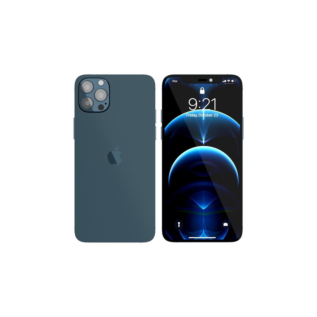 Apple iPhone 12 Pro 3D Model – High Detail PBR Asset, FBX & OBJ Formats - View 16