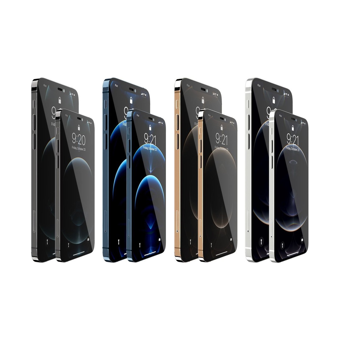 Apple iPhone 12 Pro 3D Model – High Detail PBR Asset, FBX & OBJ Formats - View 5