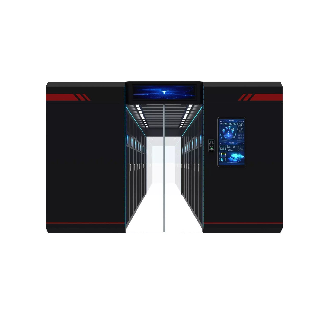 Server 3D Model – High Poly Rack-Mounted Cooling System, FBX & OBJ - View 3