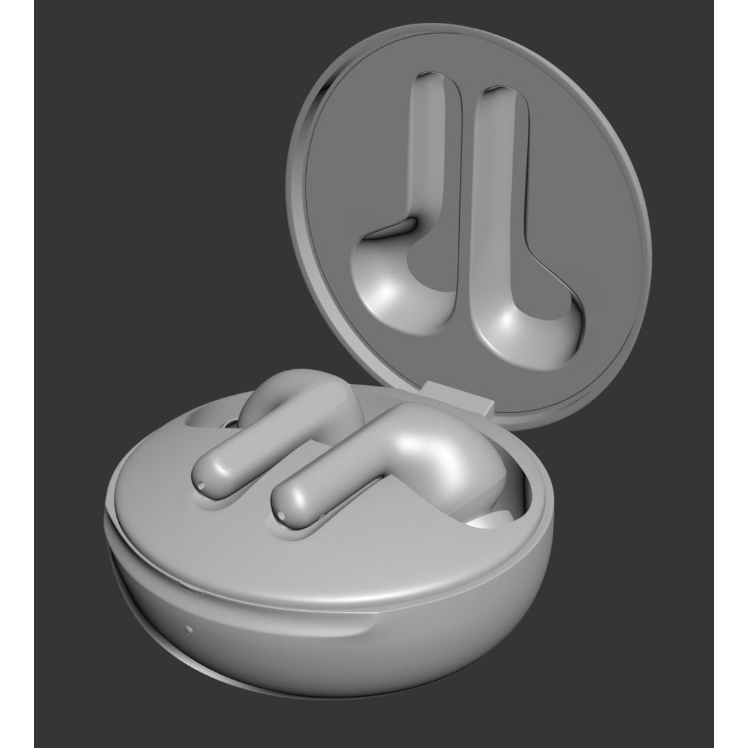 FN7 Earbuds 3D Model – Realistic Wireless Headphones, PBR, FBX - View 10
