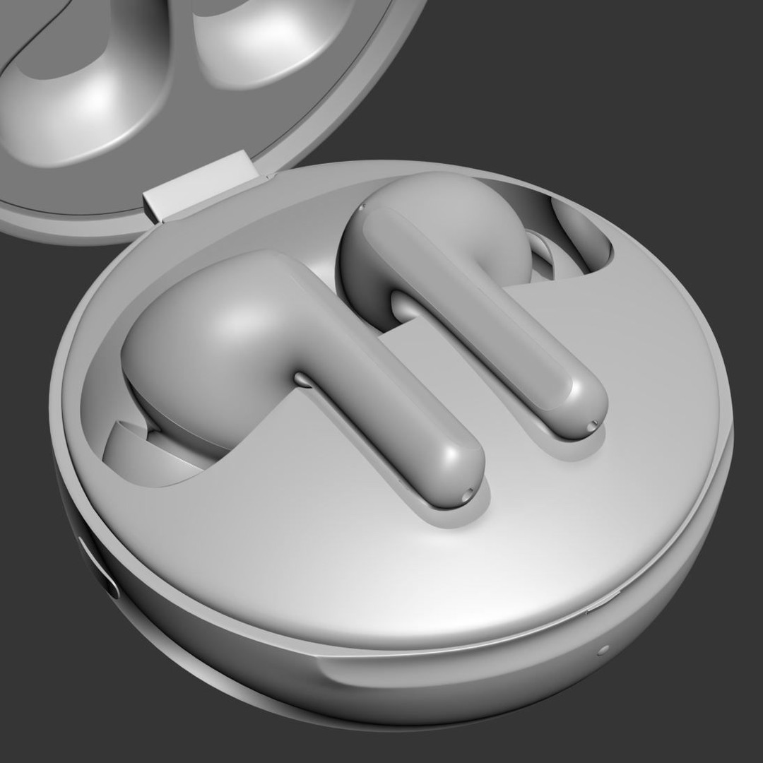 FN7 Earbuds 3D Model – Realistic Wireless Headphones, PBR, FBX - View 11