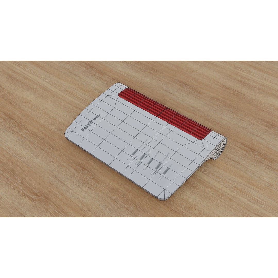 Fritz!Box 4050 Modem 3D Model – Low Poly PBR Game Asset, FBX - View 20