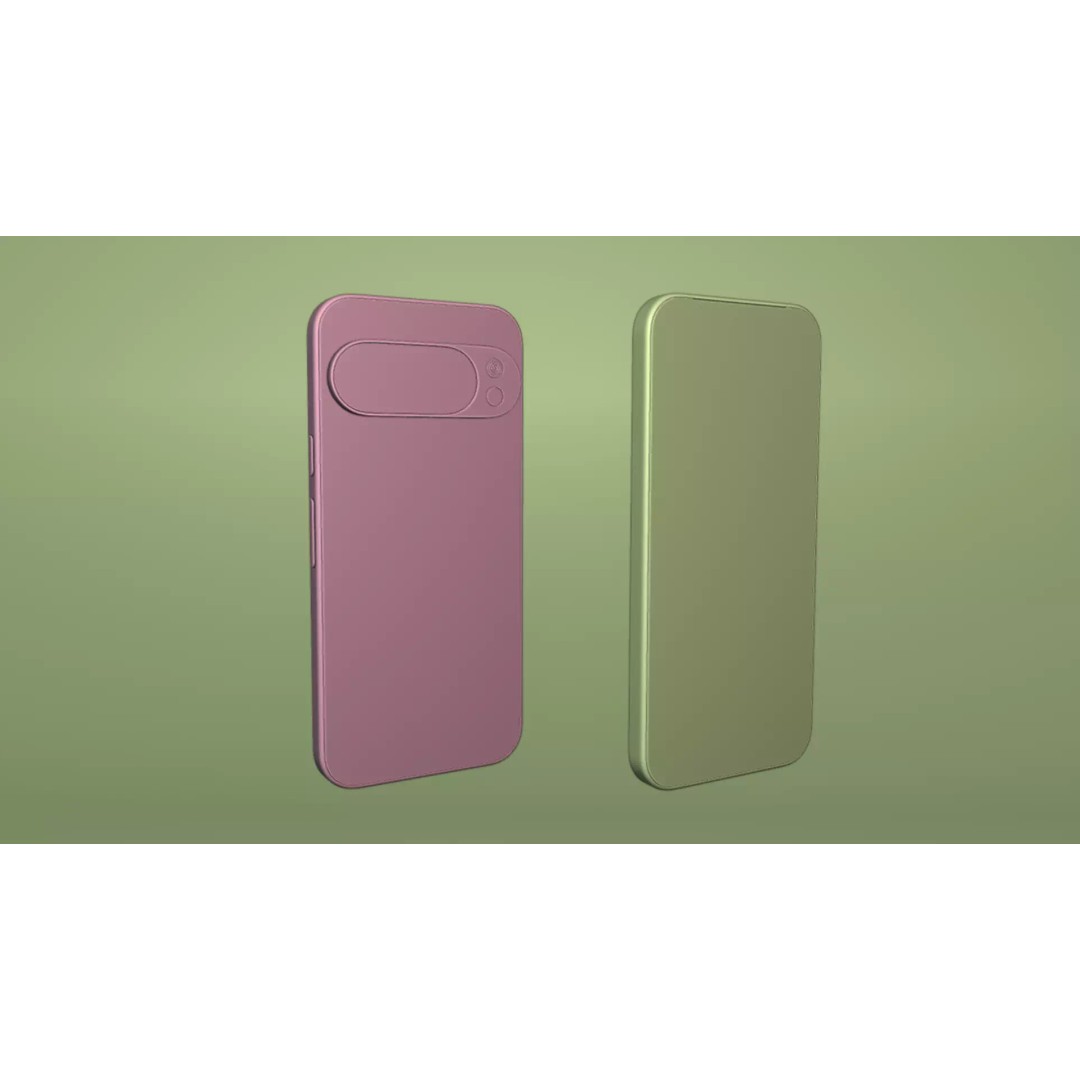 Google Pixel 10 Pro Jade 3D Model – High Poly PBR Phone Asset, FBX & OBJ - View 10