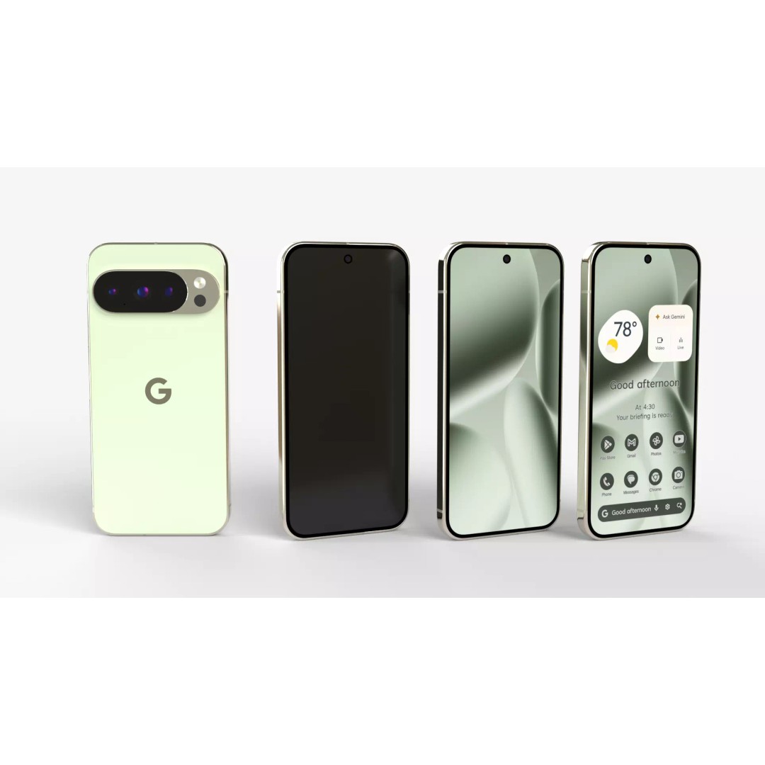 Google Pixel 10 Pro Jade 3D Model – High Poly PBR Phone Asset, FBX & OBJ - View 2