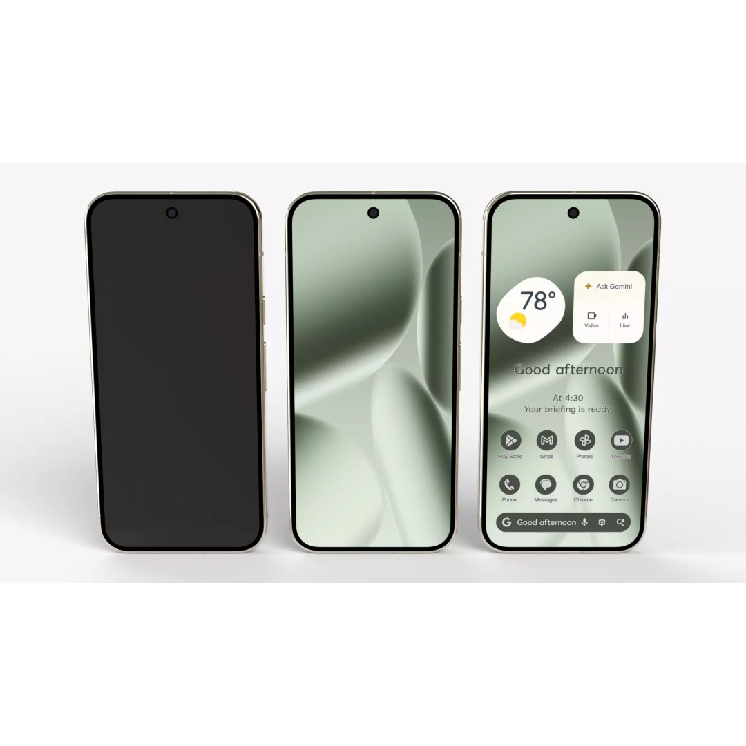 Google Pixel 10 Pro Jade 3D Model – High Poly PBR Phone Asset, FBX & OBJ - View 3