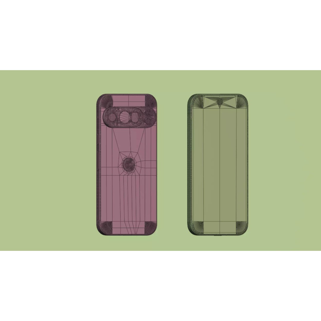 Google Pixel 10 Pro Jade 3D Model – High Poly PBR Phone Asset, FBX & OBJ - View 9