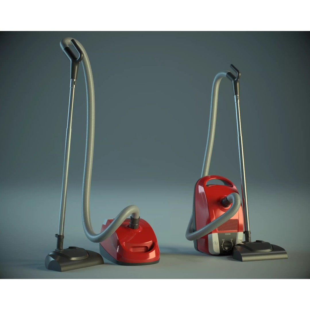 Vacuum Cleaner 3D Model – Low Poly PBR Asset for Games, FBX - View 2