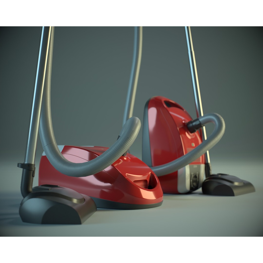 Vacuum Cleaner 3D Model – Low Poly PBR Asset for Games, FBX - View 3