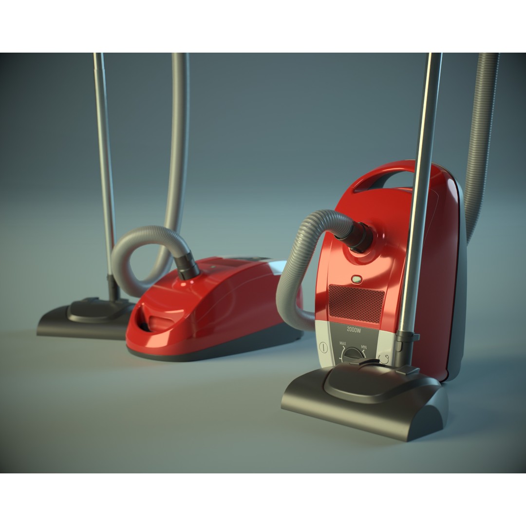 Vacuum Cleaner 3D Model – Low Poly PBR Asset for Games, FBX - View 4