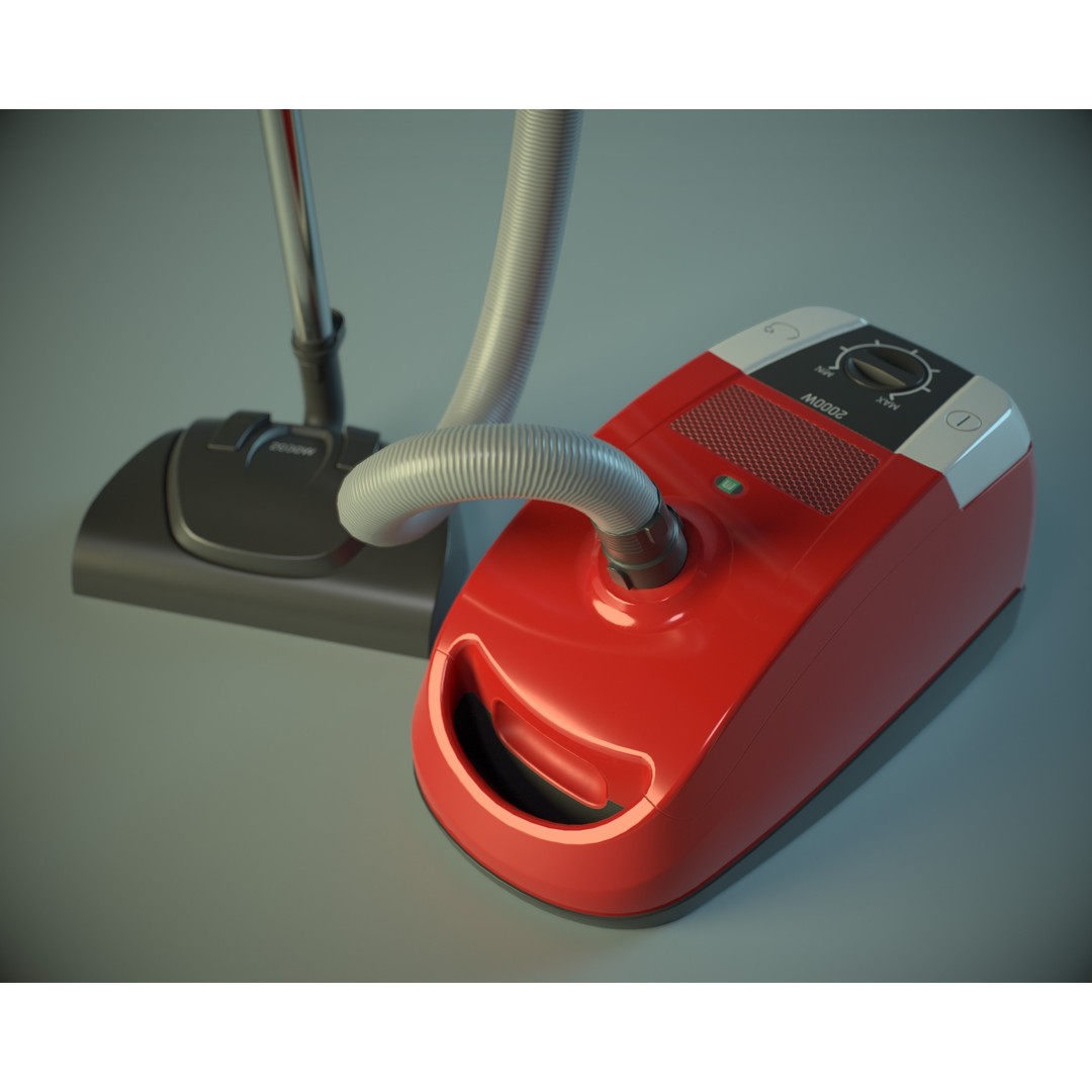 Vacuum Cleaner 3D Model – Low Poly PBR Asset for Games, FBX - View 6