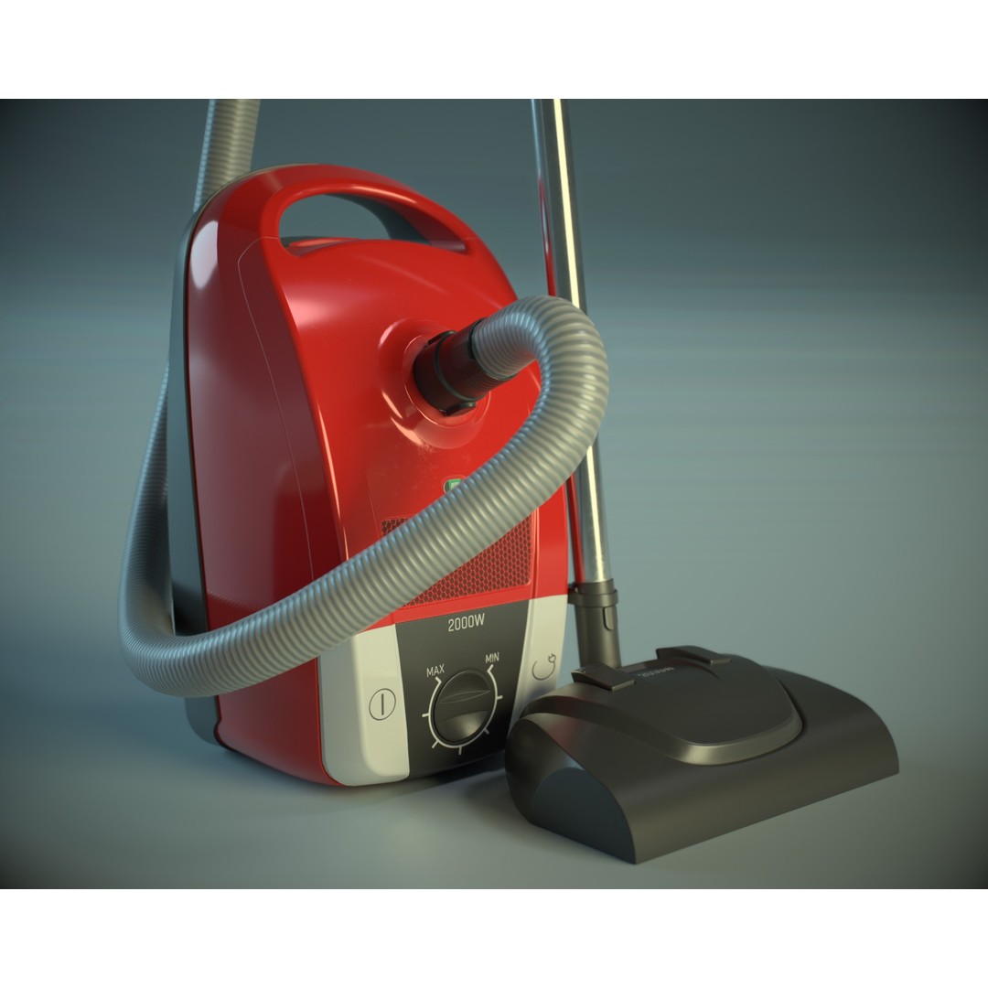 Vacuum Cleaner 3D Model – Low Poly PBR Asset for Games, FBX - View 7