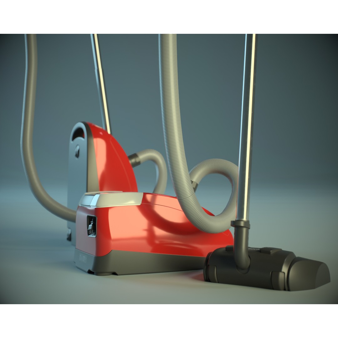 Vacuum Cleaner 3D Model – Low Poly PBR Asset for Games, FBX - View 8