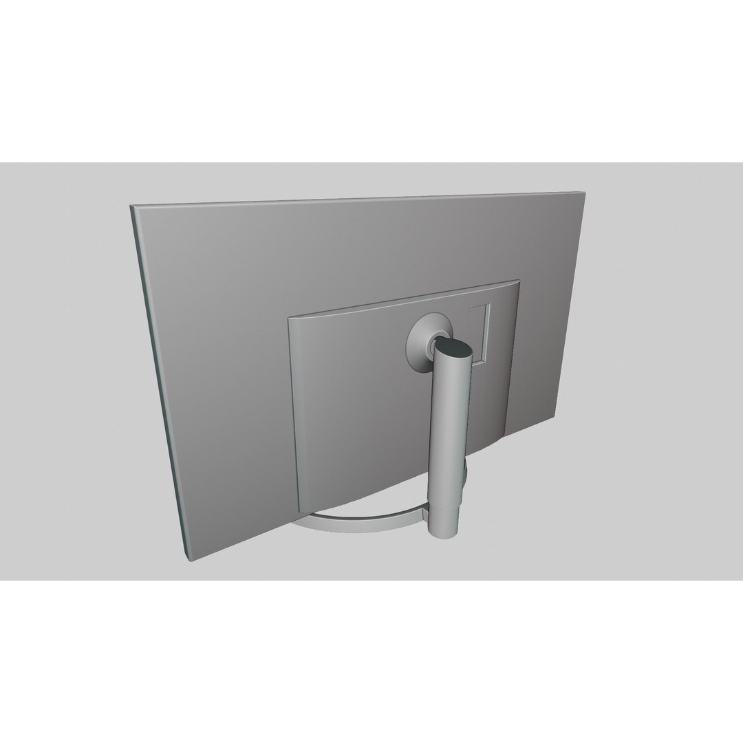 Computer Monitor 3D Model – Low Poly PBR Asset, FBX, OBJ, Blender - View 10