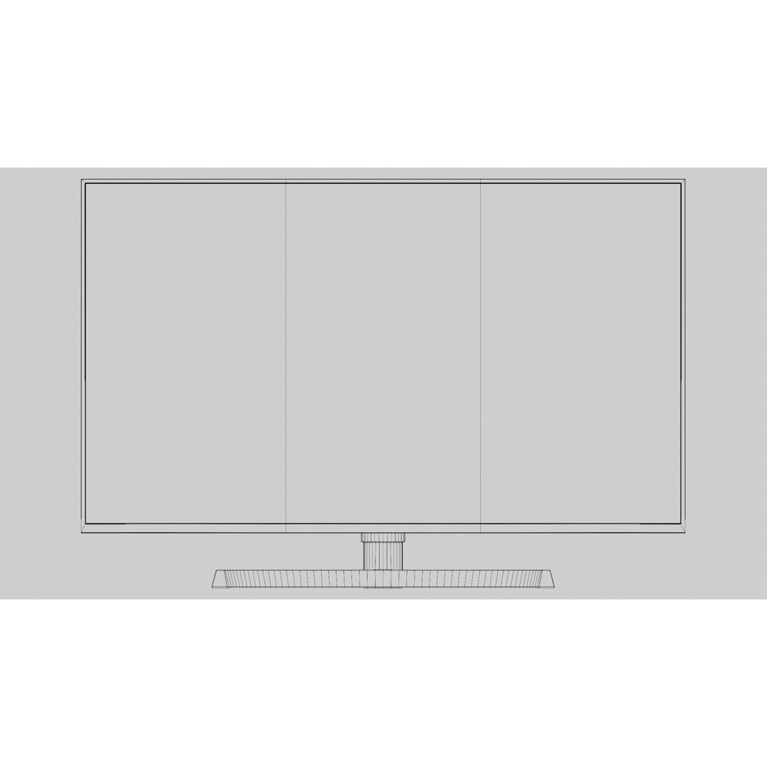 Computer Monitor 3D Model – Low Poly PBR Asset, FBX, OBJ, Blender - View 11
