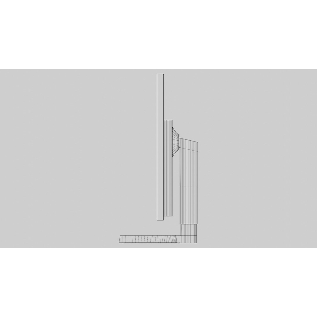 Computer Monitor 3D Model – Low Poly PBR Asset, FBX, OBJ, Blender - View 12