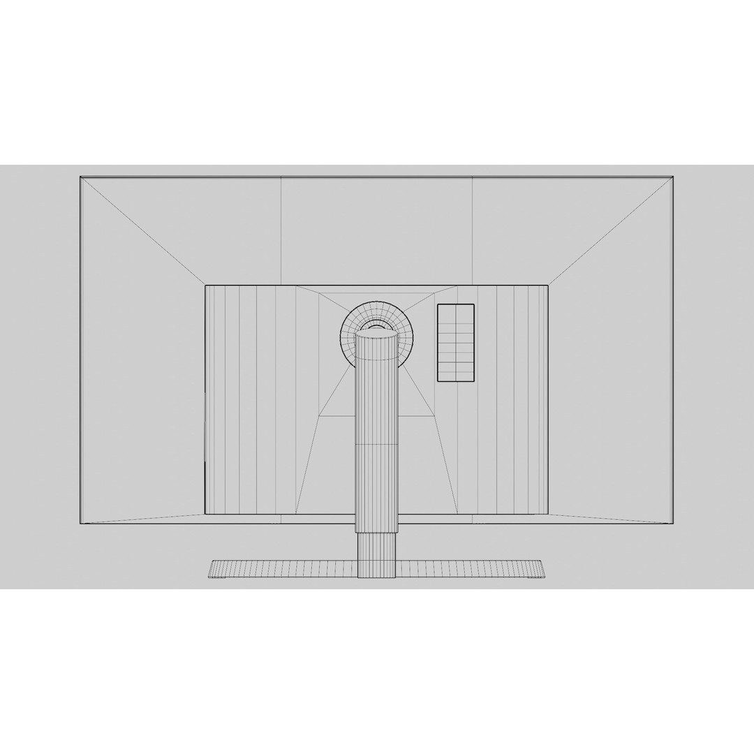 Computer Monitor 3D Model – Low Poly PBR Asset, FBX, OBJ, Blender - View 13