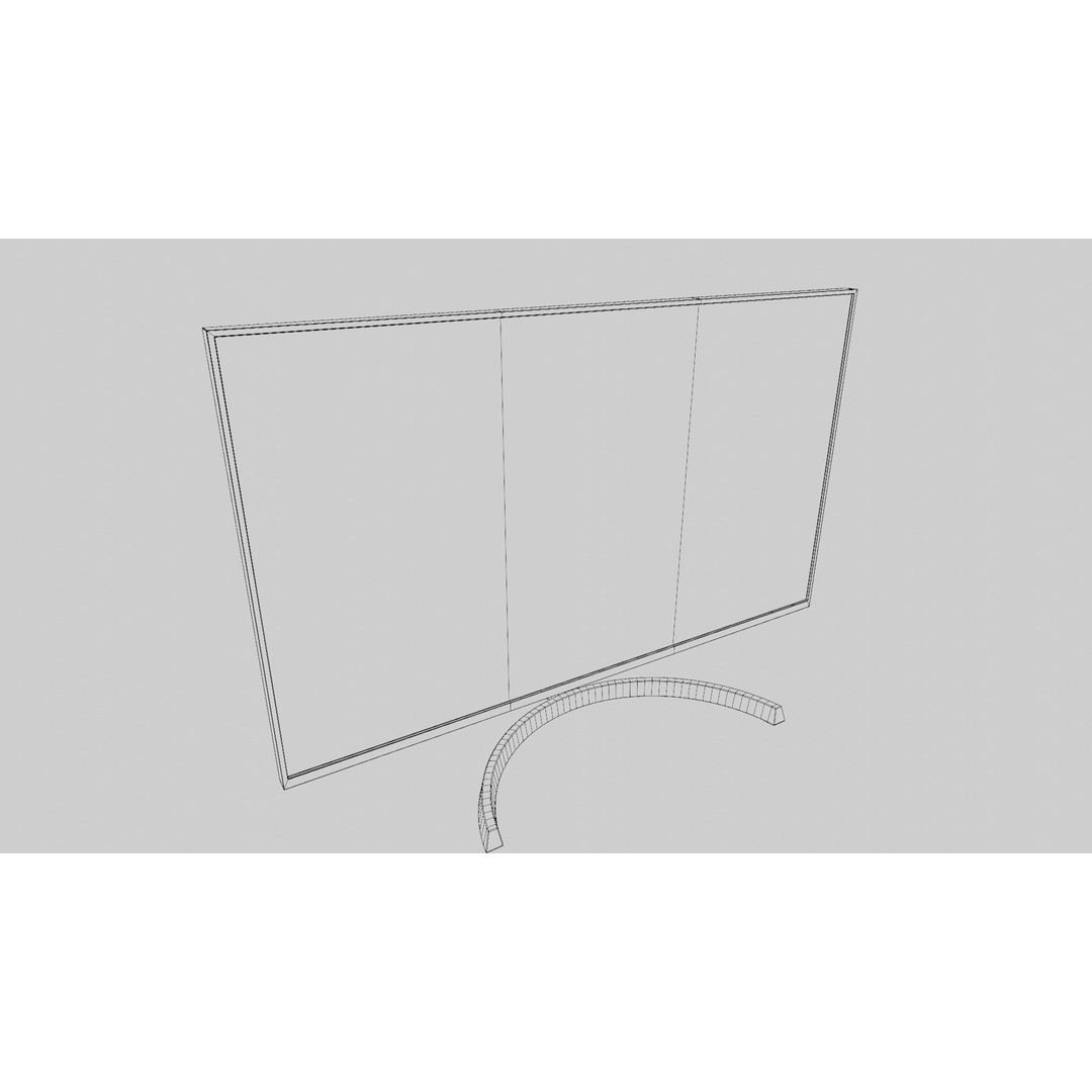 Computer Monitor 3D Model – Low Poly PBR Asset, FBX, OBJ, Blender - View 15
