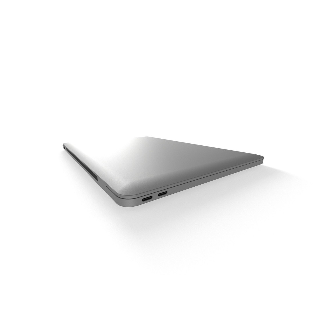 2021 MacBook Pro 3D Model – Low Poly Game Asset, FBX, PBR Textures - View 5