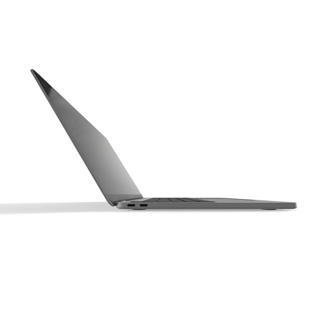2021 MacBook Pro 3D Model – Low Poly Game Asset, FBX, PBR Textures - View 9