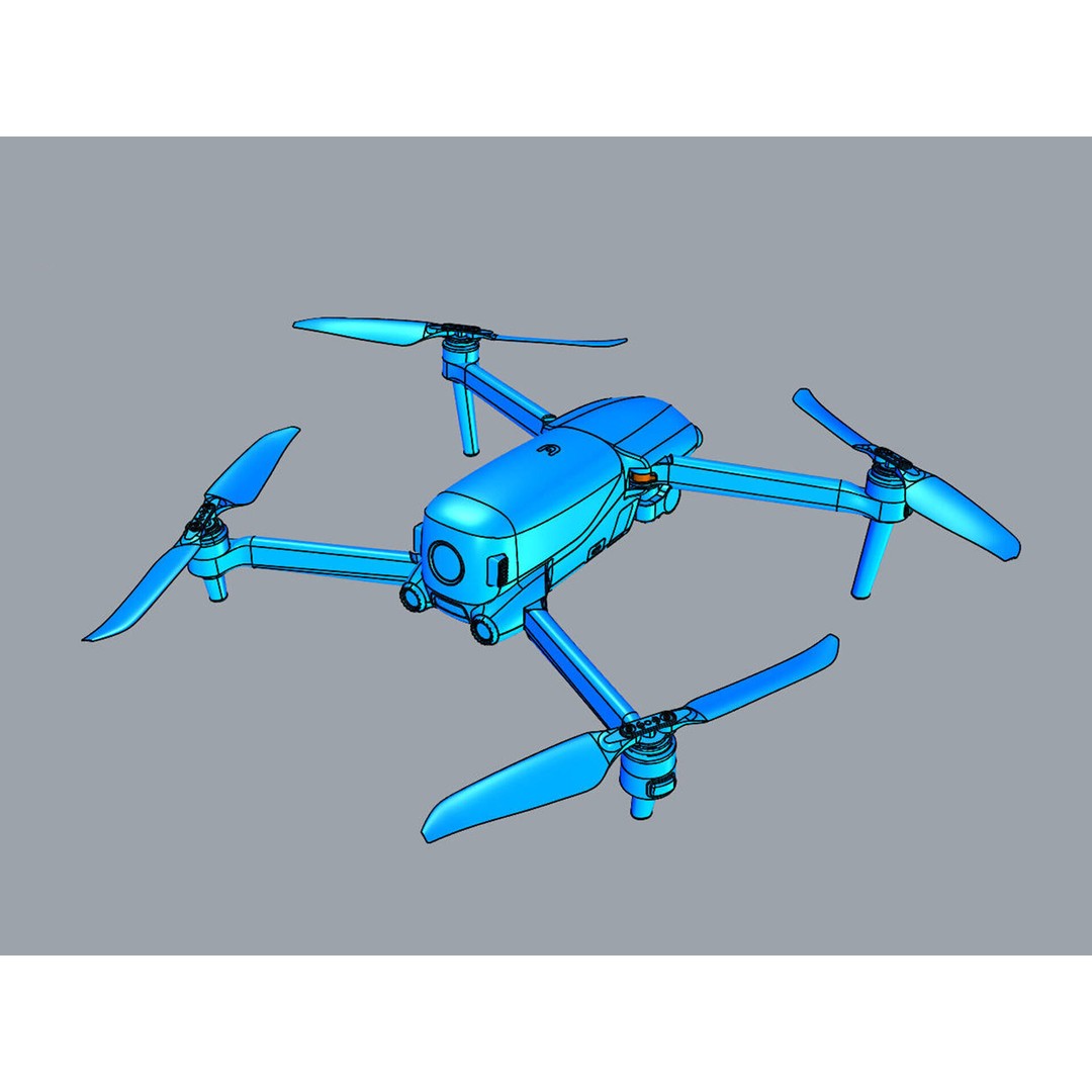 Autel Robotics EVO Lite 3D Model – PBR Textures, FBX, OBJ, Game Asset - View 20