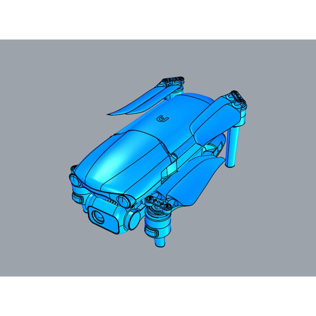 Autel Robotics EVO Lite 3D Model – PBR Textures, FBX, OBJ, Game Asset - View 23