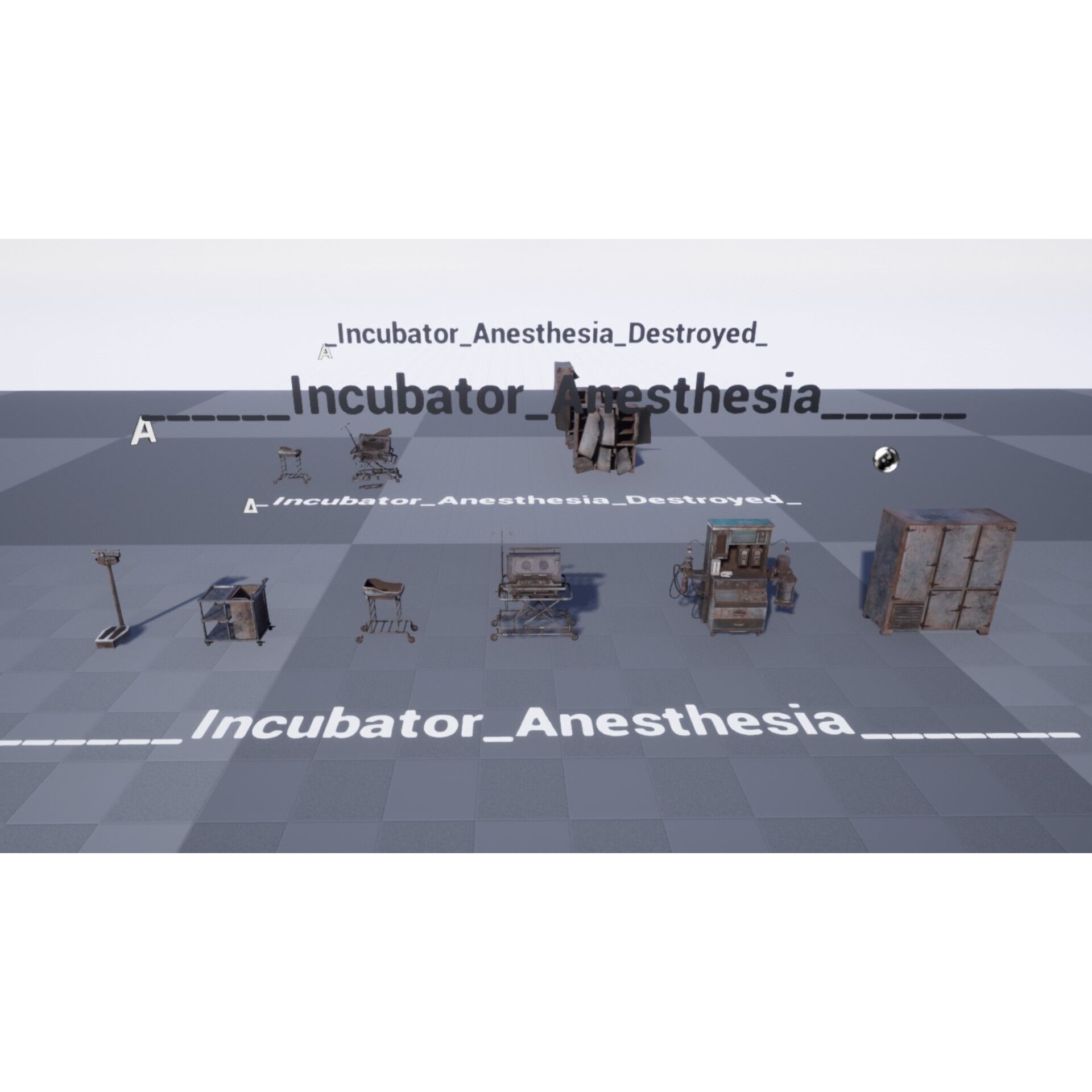 Incubator Anesthesia Pack - Low-Poly Game-Ready 3D Model - View 9