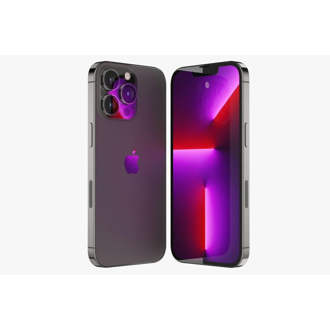 Apple iPhone 13 3D Model – Realistic Game-Ready Asset, FBX, OBJ - View 10