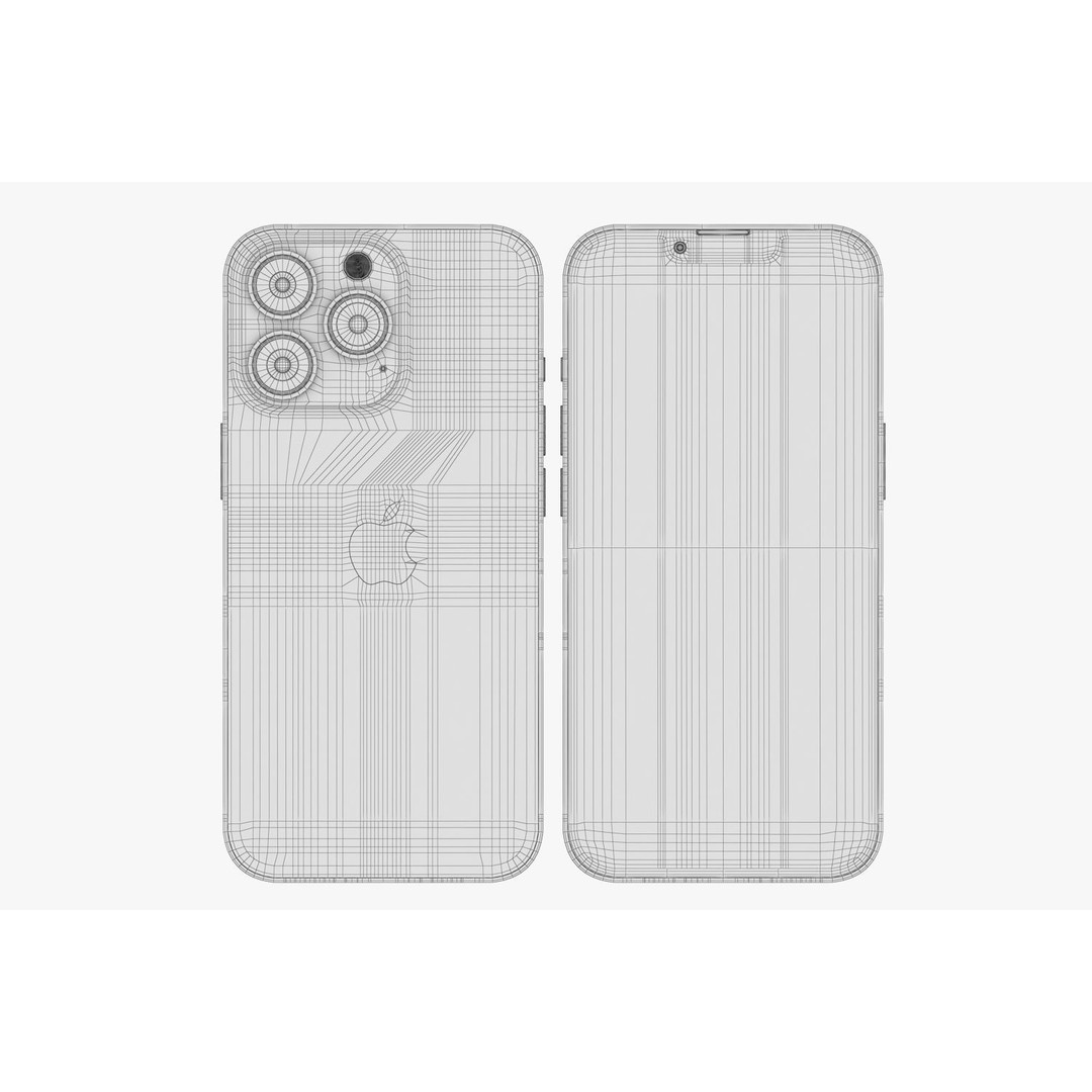 Apple iPhone 13 3D Model – Realistic Game-Ready Asset, FBX, OBJ - View 11