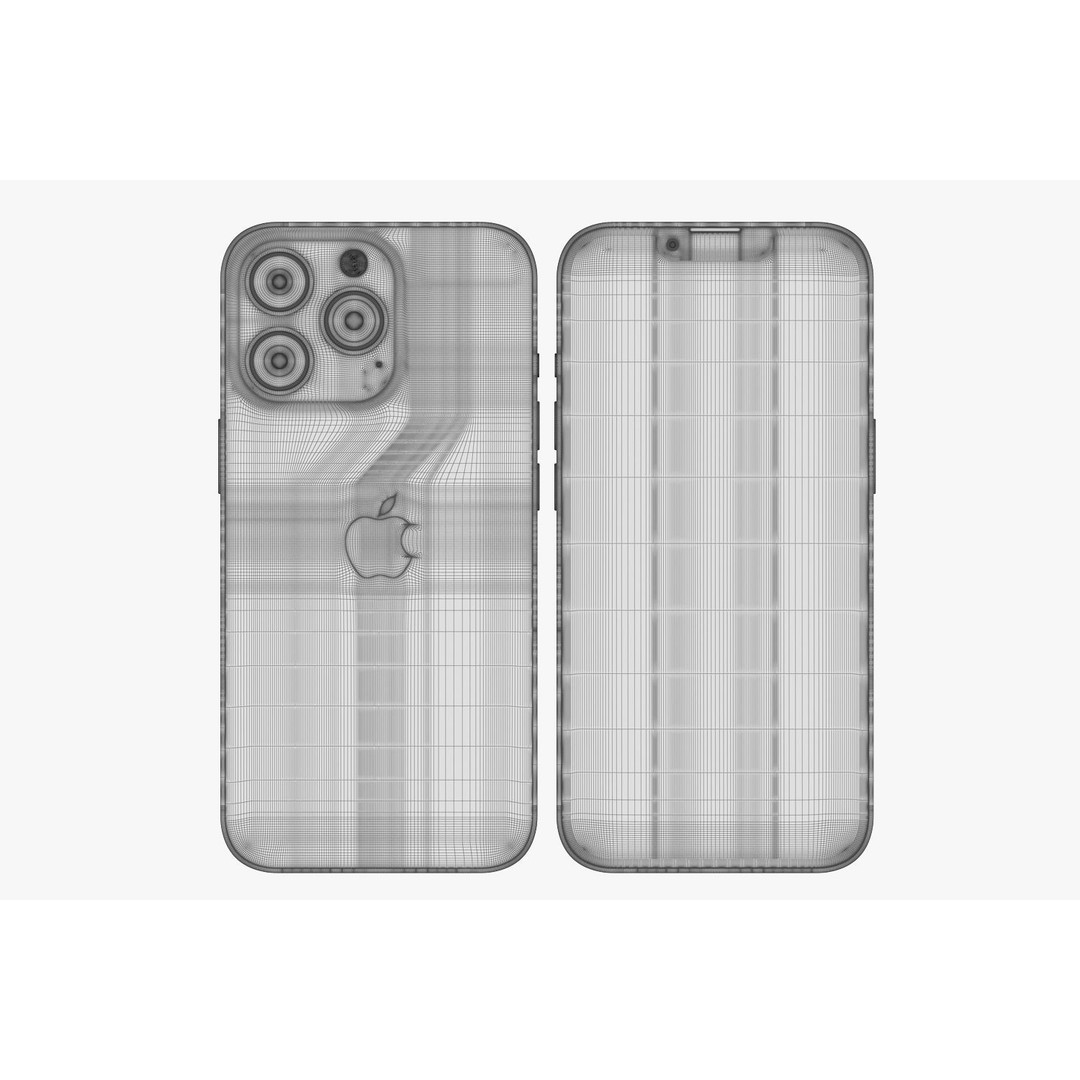 Apple iPhone 13 3D Model – Realistic Game-Ready Asset, FBX, OBJ - View 12