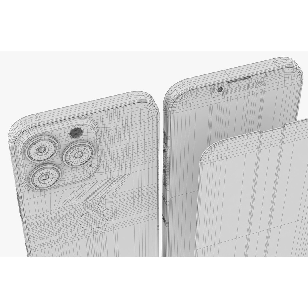 Apple iPhone 13 3D Model – Realistic Game-Ready Asset, FBX, OBJ - View 13