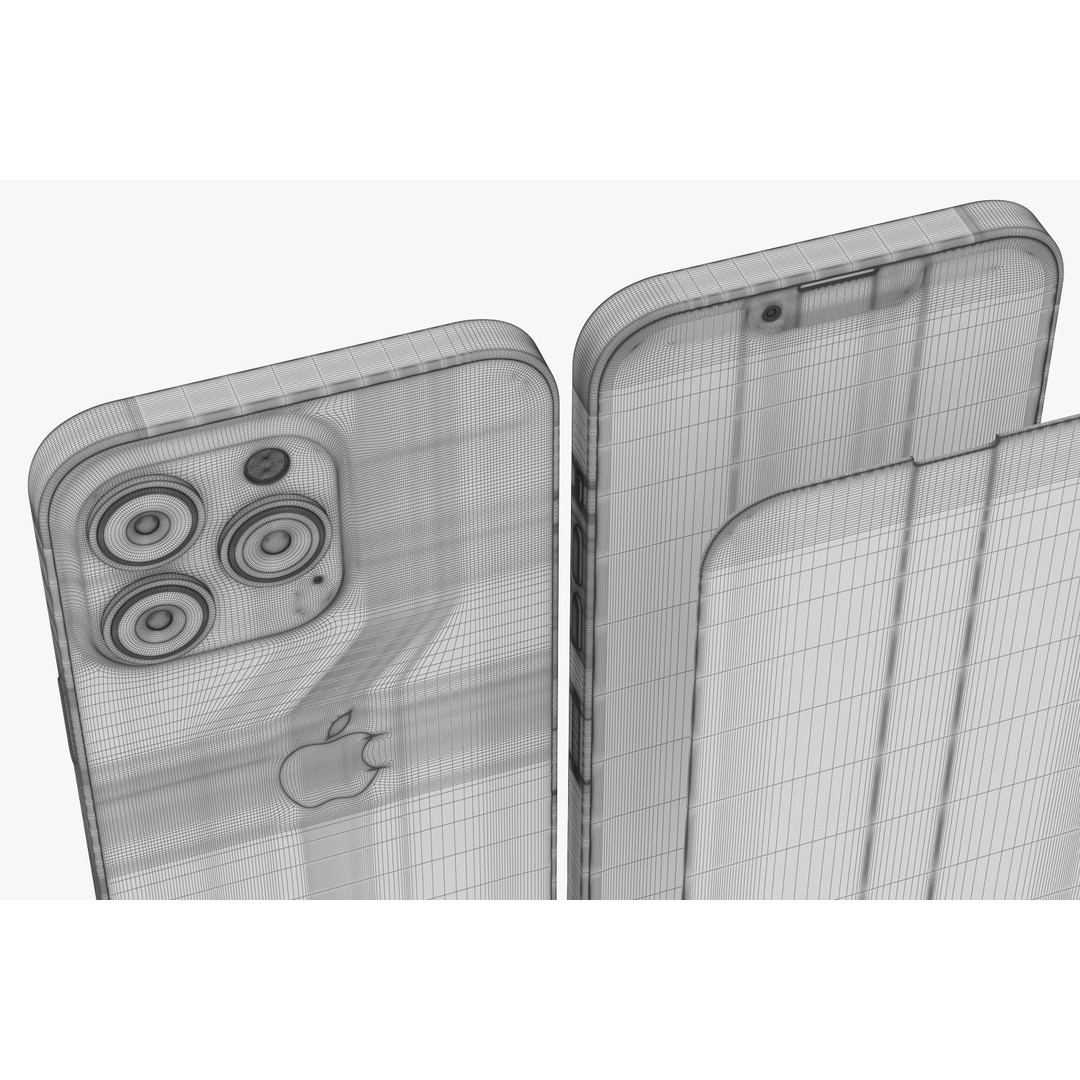 Apple iPhone 13 3D Model – Realistic Game-Ready Asset, FBX, OBJ - View 14