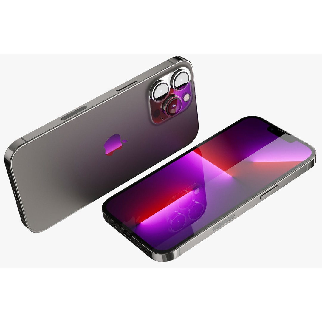 Apple iPhone 13 3D Model – Realistic Game-Ready Asset, FBX, OBJ - View 17