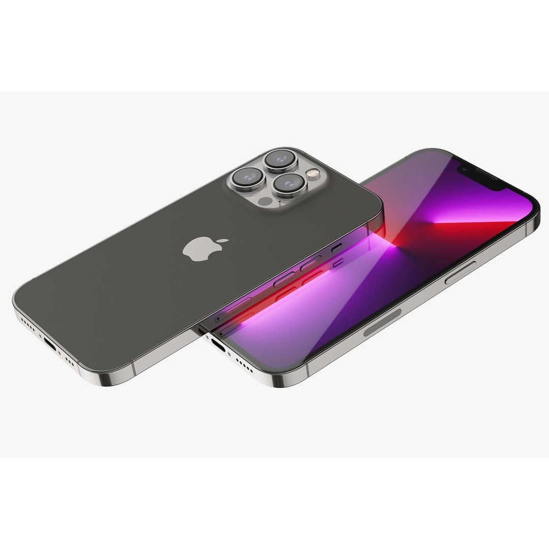 Apple iPhone 13 3D Model – Realistic Game-Ready Asset, FBX, OBJ - View 18