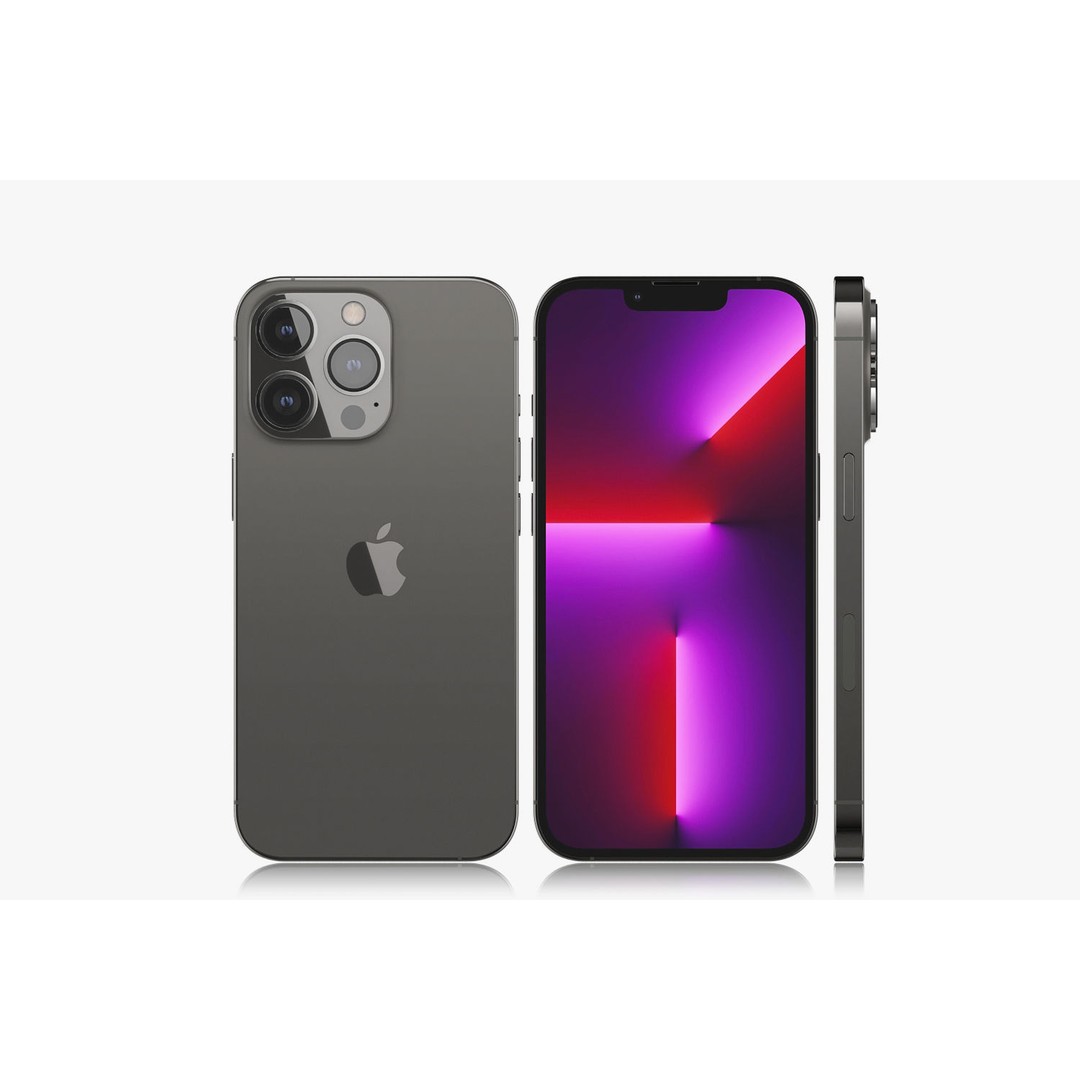 Apple iPhone 13 3D Model – Realistic Game-Ready Asset, FBX, OBJ - View 21