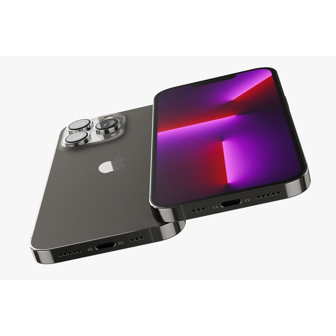 Apple iPhone 13 3D Model – Realistic Game-Ready Asset, FBX, OBJ - View 22