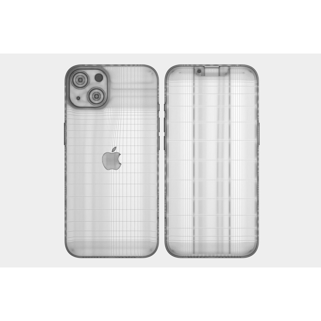 Apple iPhone 13 3D Model – Realistic Game-Ready Asset, FBX, OBJ - View 33