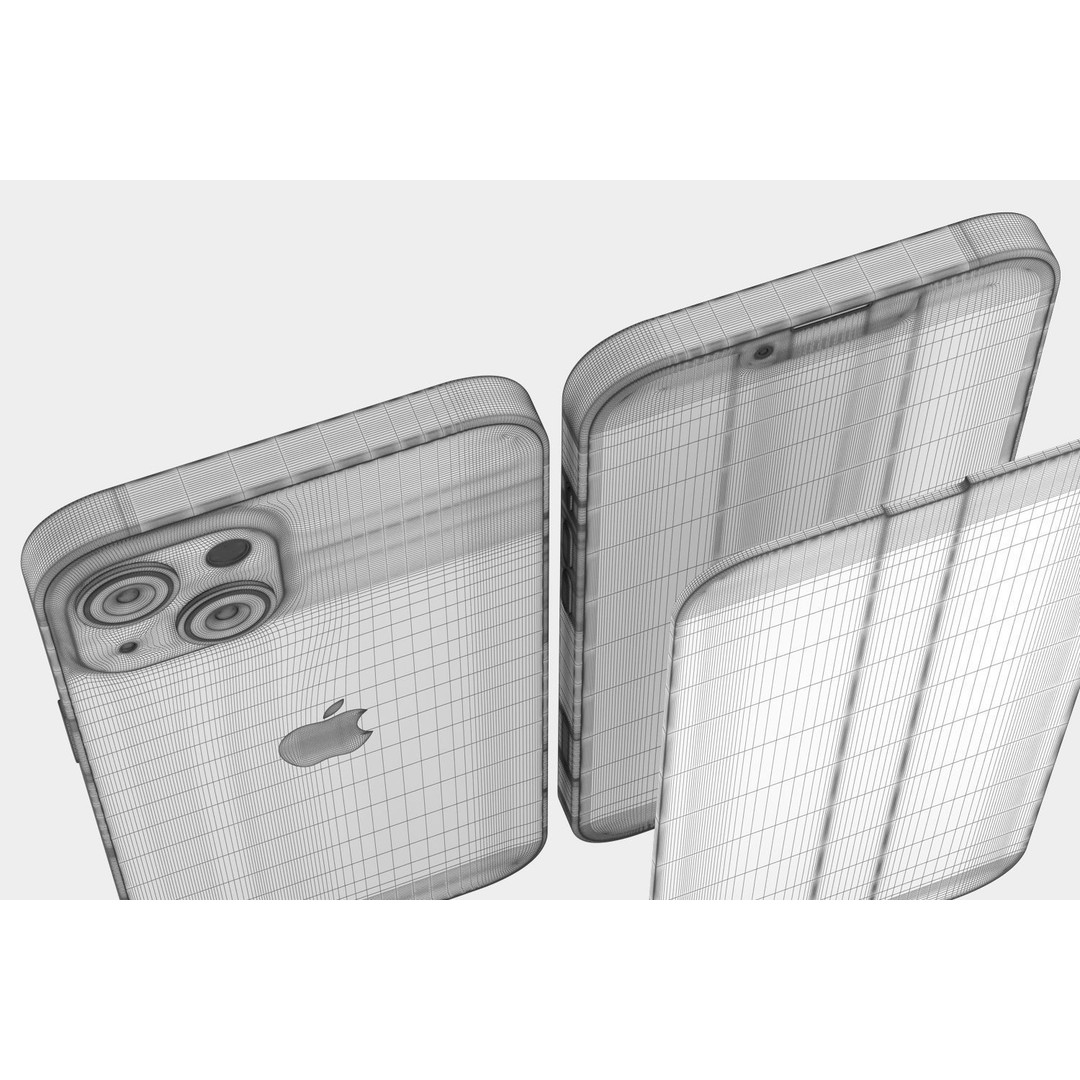Apple iPhone 13 3D Model – Realistic Game-Ready Asset, FBX, OBJ - View 35
