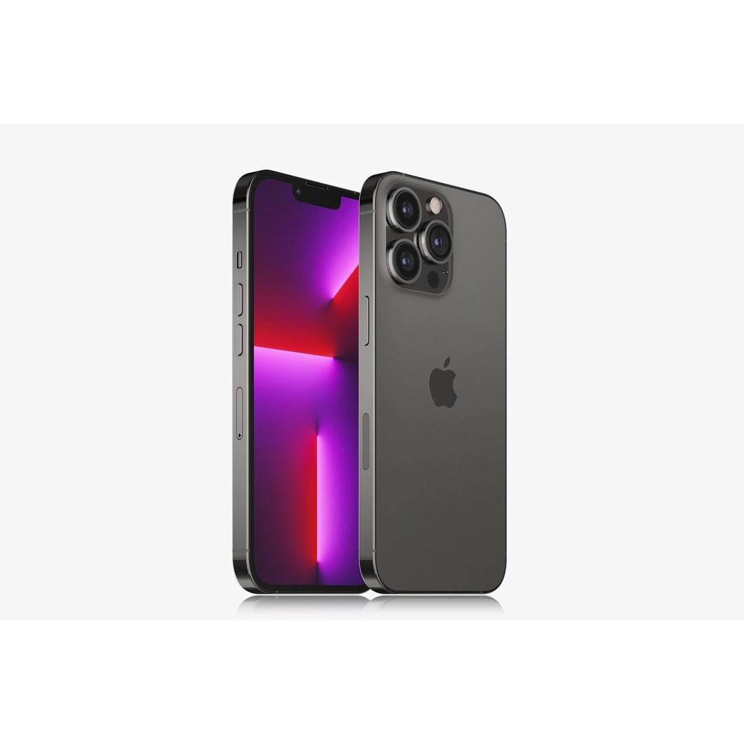 Apple iPhone 13 3D Model – Realistic Game-Ready Asset, FBX, OBJ - View 4
