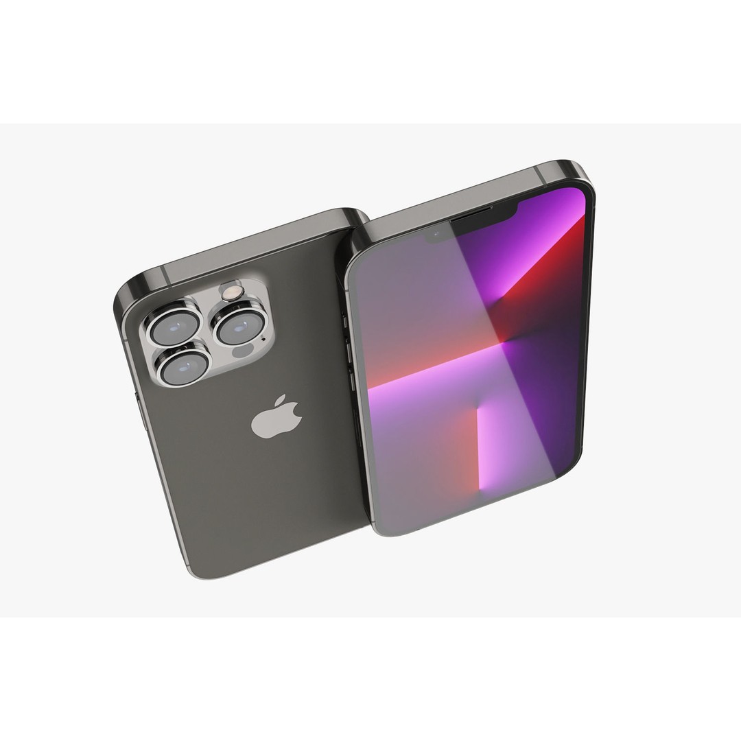 Apple iPhone 13 3D Model – Realistic Game-Ready Asset, FBX, OBJ - View 6